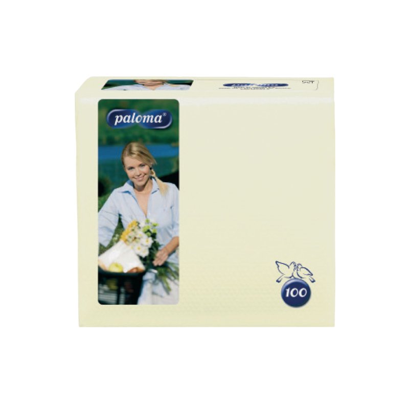 Salvetes PALOMA BASIC, 1 sl., 100 salvetes, 24 x 24 cm, baltā krāsā 
0.56 Ls