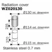 HARVIA WZ020130 radiators, nerūsējošais tērauds (6