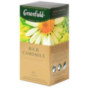 GREENFIELD Rich Camomile zāļu tēja 25x1.5g