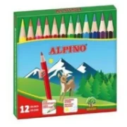 Krāsainie zīmuļi Alpino, īsie, 12 krāsas
