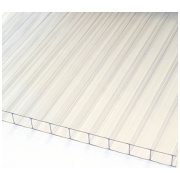 Šūnu polikarbonāta loksnes 6mm, 2100x6000mm (12,6m2), 1100g/m2, caurspīdīgs