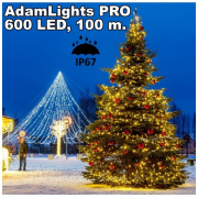 led ziemassvētku diožu virtene 100m