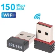 150Mbps USB 2.0 WiFi adapteris 2.4G mini bezvadu t