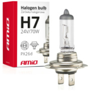 AMIO Halogēna auto lampa H7 24V 70W UV filter (E4)