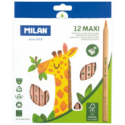 zīmuļi krāsainie 12 krāsas maxi
