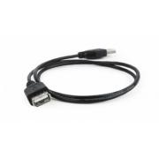 Gembird USB Male - USB Female 0.75m Black | CC-USB2-AMAF-75CM/3B | 8716309098816